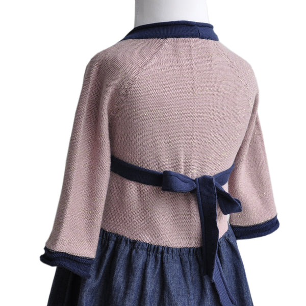 Ballerina Girls Dress - Blue Grey  Girls Dress JAM London