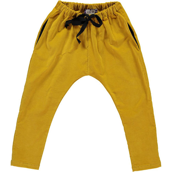 Mustard Cora Unisex Pants in Stretch Corduroy - JAM London  Jumper JAM London