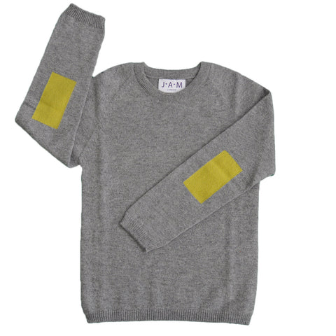 Danny - Boys Jumper - Grey Lime  Boys Jumper JAM London