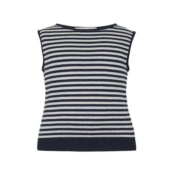 Lola - Striped Girls Vest - Black/Grey  Vest JAM 