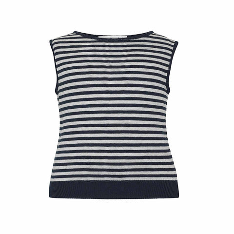 Lola - Striped Girls Vest - Black/Grey  Vest JAM 