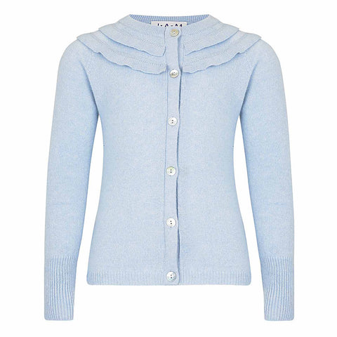 MILA Cashmere Girls Cardigan - Light Blue  Girls Cardigan JAM London