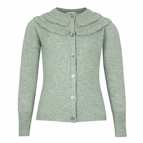 MILA Cashmere Girls Cardigan - Sage  Girls Cardigan JAM London