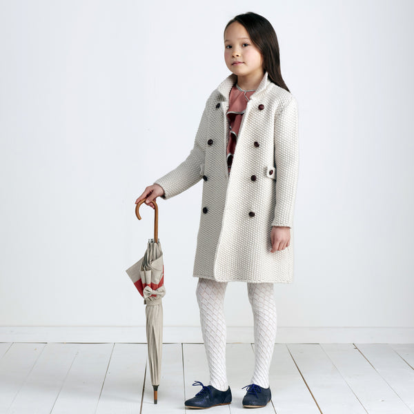 Reese - Girls Coat - Burgundy  Girls Coat JAM London