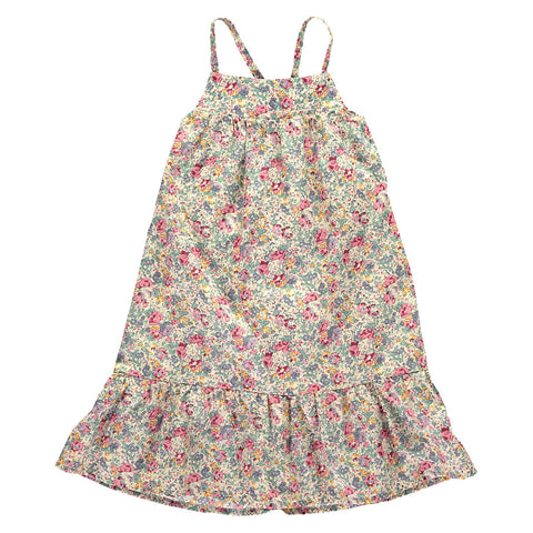 Sara Girls Dress with Liberty Print - Pastel  Girls Dress JAM London