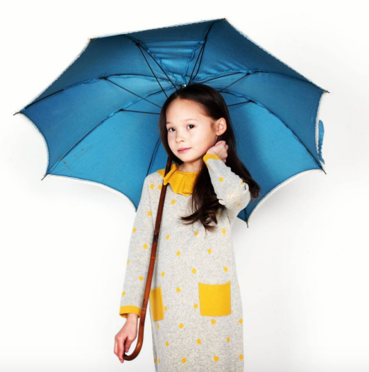 Pierrot Grey Polka Dot Dress - Mustard Yellow  Dress JAM London