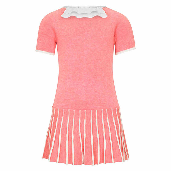 Sofie Girls Dress with Ruffles - Coral  Girls Dress JAM London