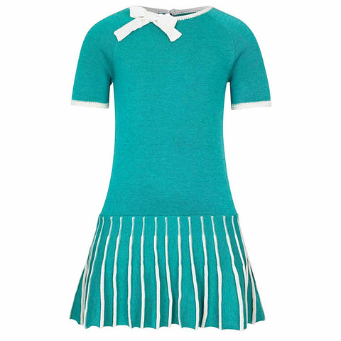 Sofie Girls Dress with Ruffles - Turquoise  Girls Dress JAM London
