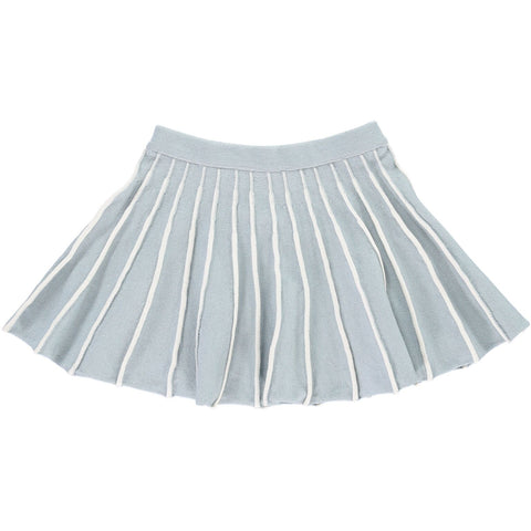 SOFIE - Girls Pleated Skirt by JAM – Blue Grey  Girls Skirt JAM London