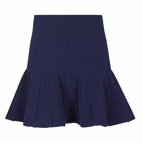 VIELA Skirt - Navy  Knitwear JAM London