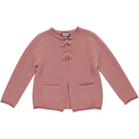 Bonnie Girls Cardigan - Dusky Pink  Cardigan JAM London
