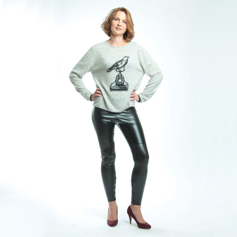 Black Bird Cashmere Women's Jumper - Grey  Jumper JAM London