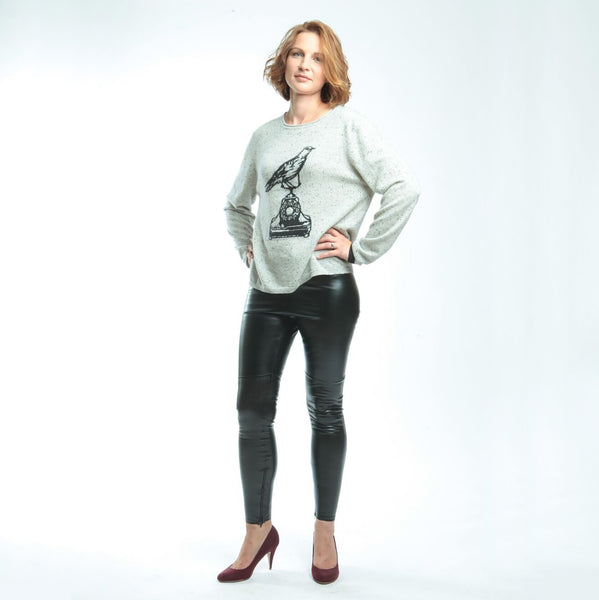 Black Bird Cashmere Women's Jumper - Grey  Jumper JAM London