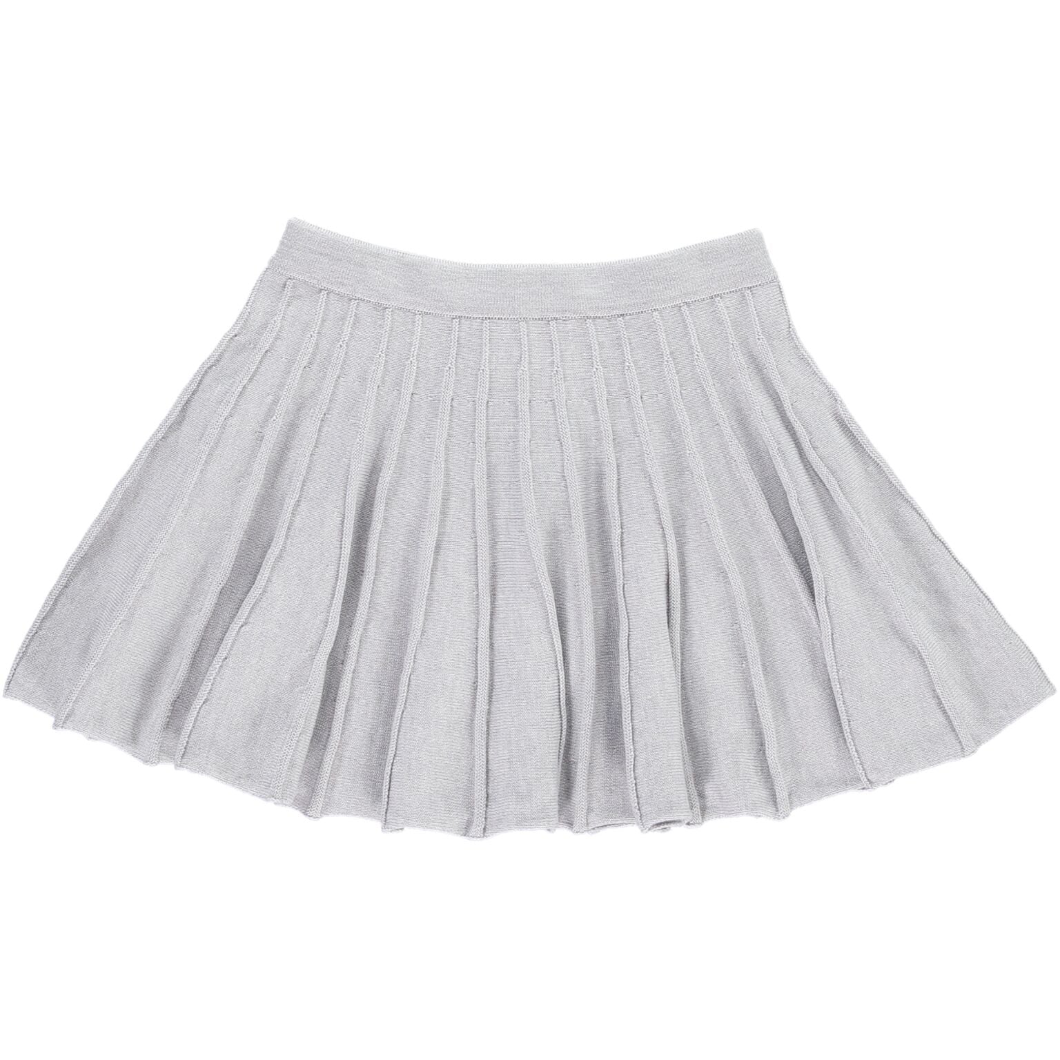 Pale grey sales pleated skirt