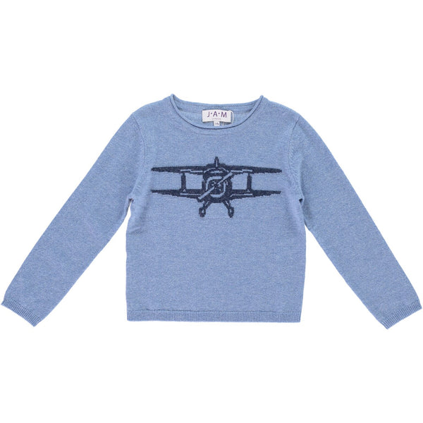 Navy plane Boys Jumper - Blue  Boys Jumper JAM London