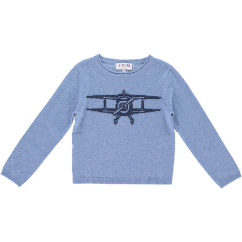 Navy plane Boys Jumper - Blue  Boys Jumper JAM London