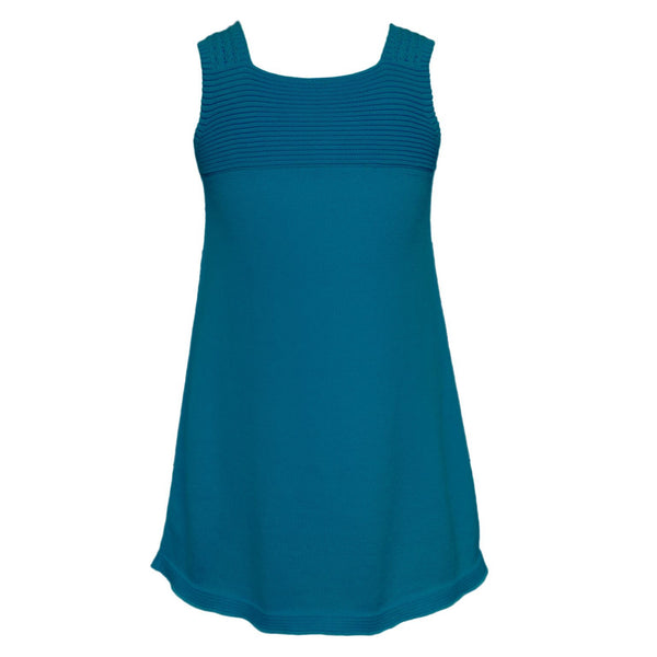 Lace Tunic Dress - Petrol  Girls Dress JAM London