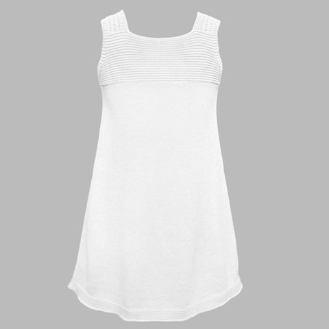 Lace Tunic Dress - White  Girls Dress JAM London