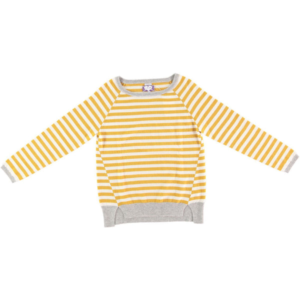 Striped Cashmere Women's Jumper - Yellow  Jumper JAM London